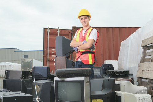 Investigator reviewing waste transfer records during a complaints review